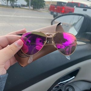 pink ray bans aviators